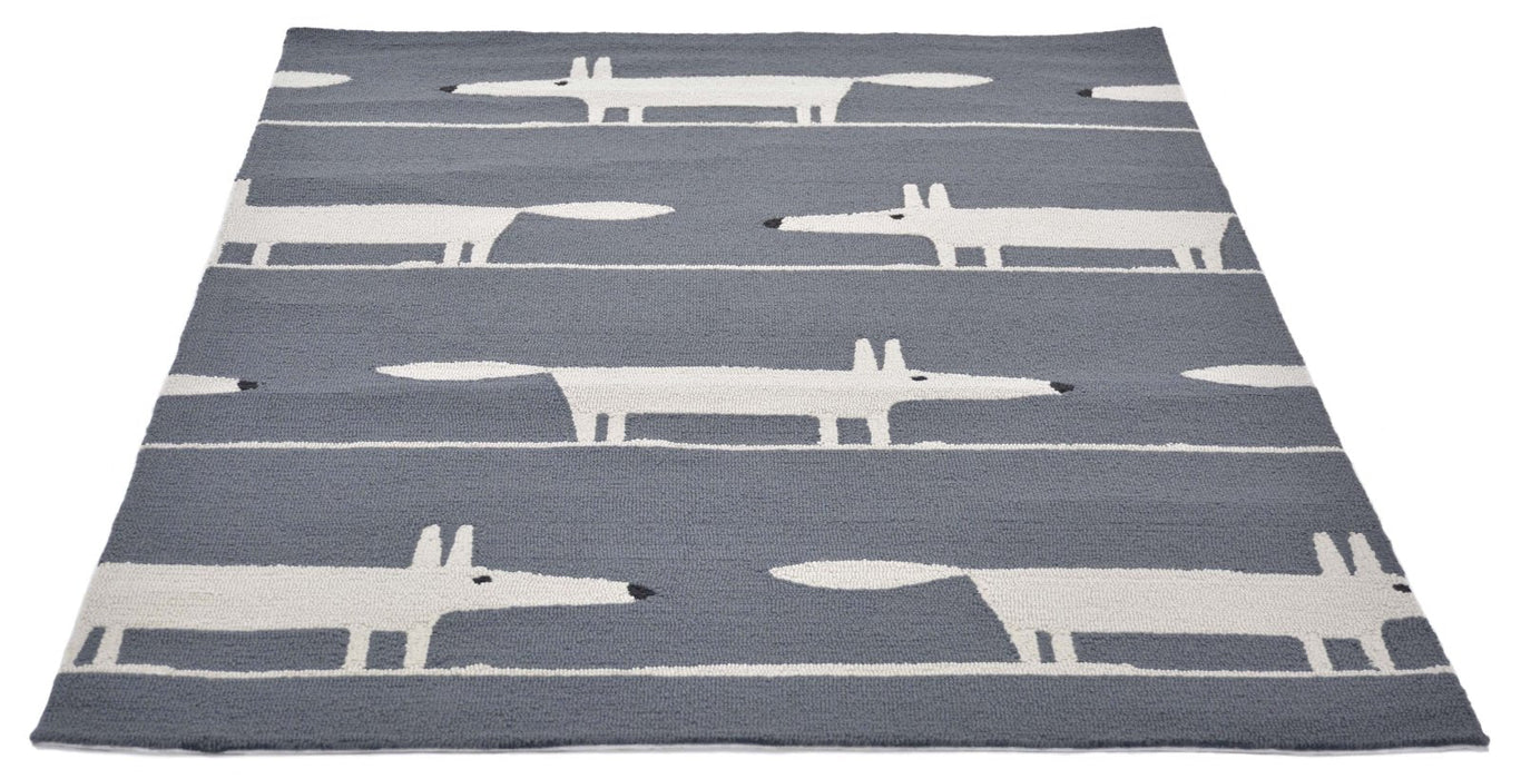 Scion Mr Fox Outdoor Charcoal Rug
