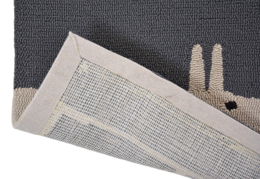 Scion Mr Fox Outdoor Charcoal Rug