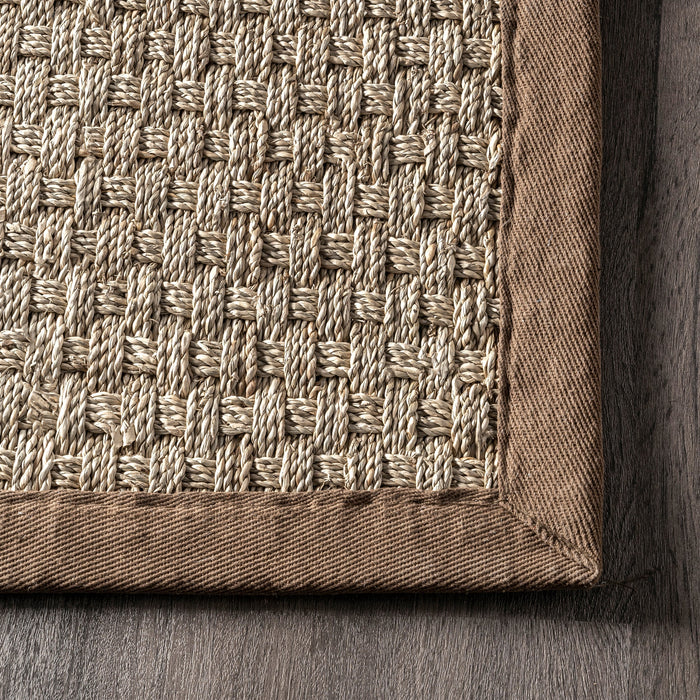 Seagrass Area Rug 100% Natural Material Brown 160x230 cm