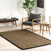 Seagrass Area Rug Black 150x240 cm Natural Fiber Design