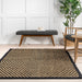 Seagrass Area Rug Black 150x240 cm Natural Fiber Design