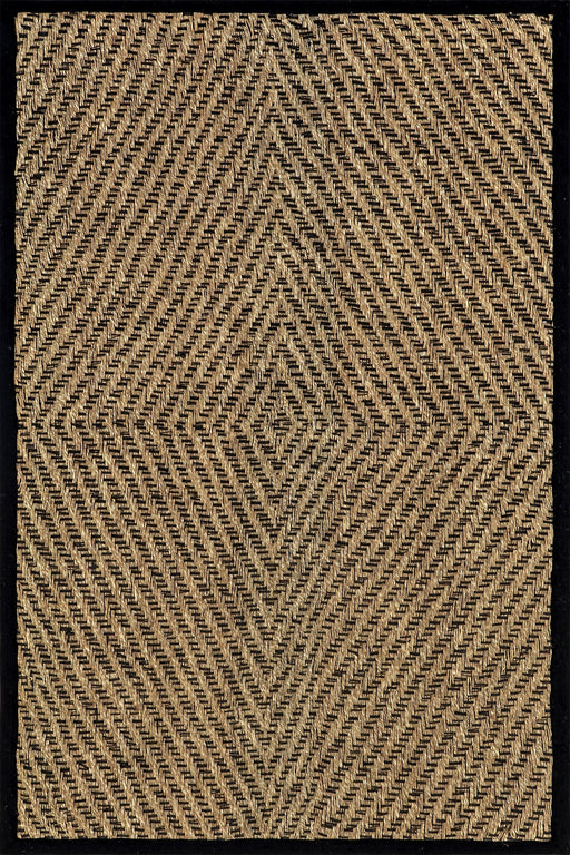 Seagrass Area Rug Black 150x240 cm Natural Fiber Design