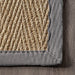 Seagrass Herringbone Area Rug 120x180 cm Dark Grey