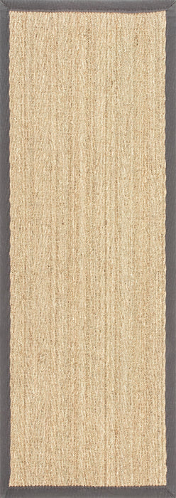 Seagrass Herringbone Area Rug 120x180 cm Dark Grey