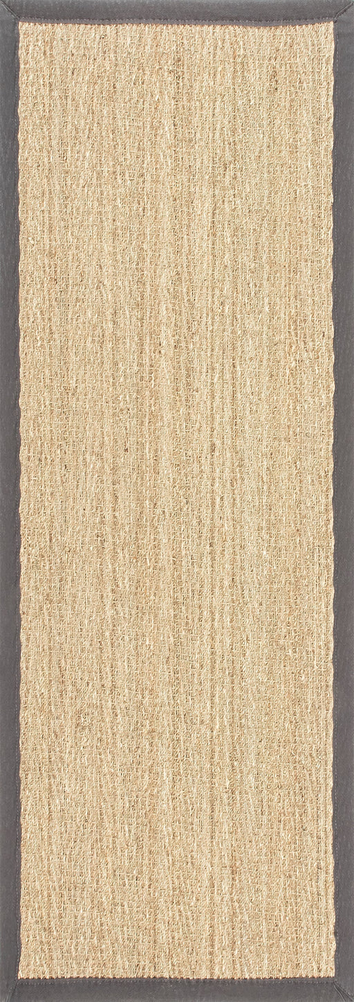 Seagrass Herringbone Area Rug 120x180 cm Dark Grey