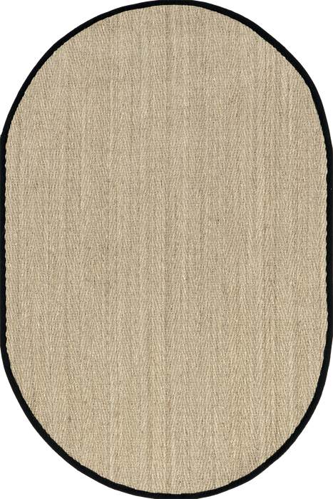 Seagrass Herringbone Area Rug 152x244 cm Black