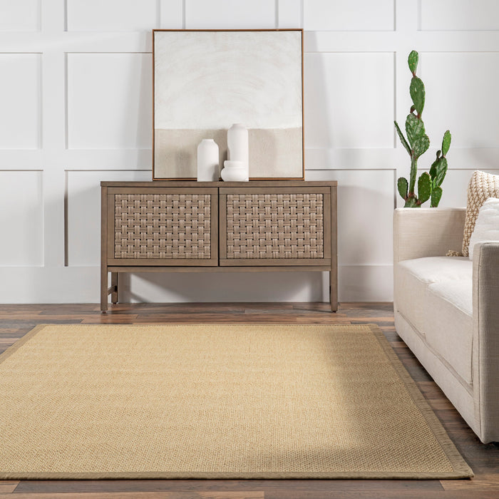 Seagrass Indoor Outdoor Area Rug 120x180 cm Tan