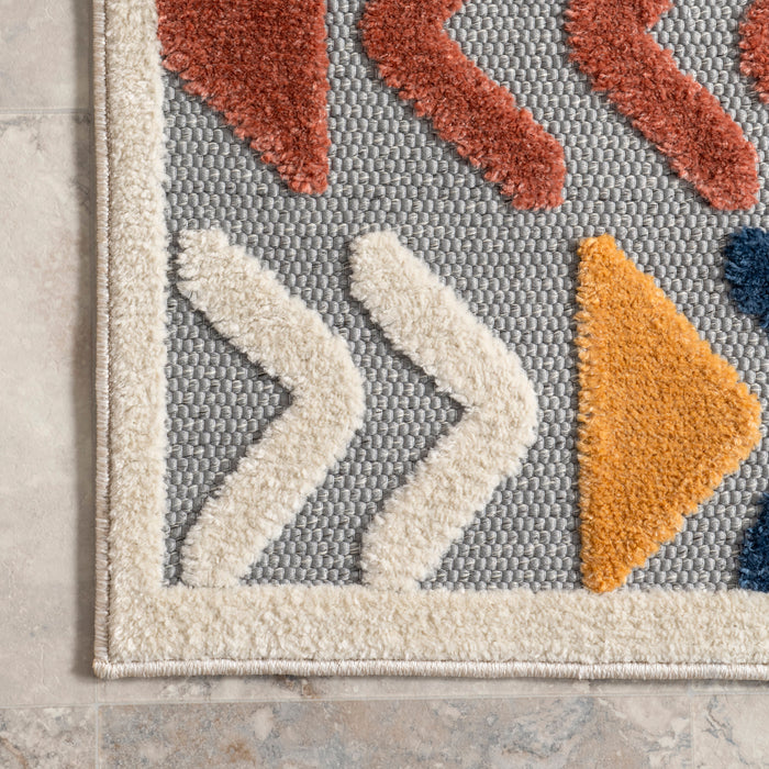 Selene Grey Indoor Outdoor Rug 120x180 cm