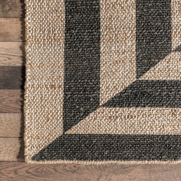 Seline Abstract Area Rug 160x230 cm Dark Grey