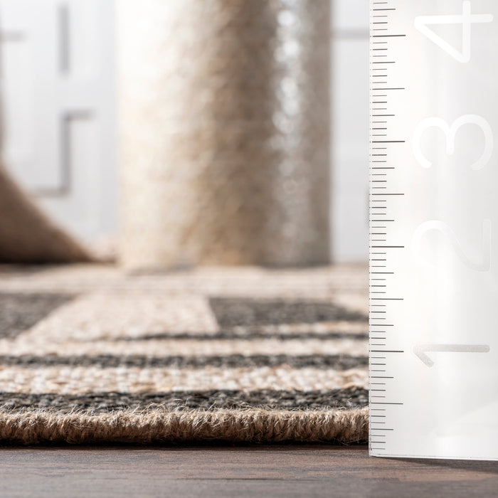 Seline Abstract Area Rug 160x230 cm Dark Grey