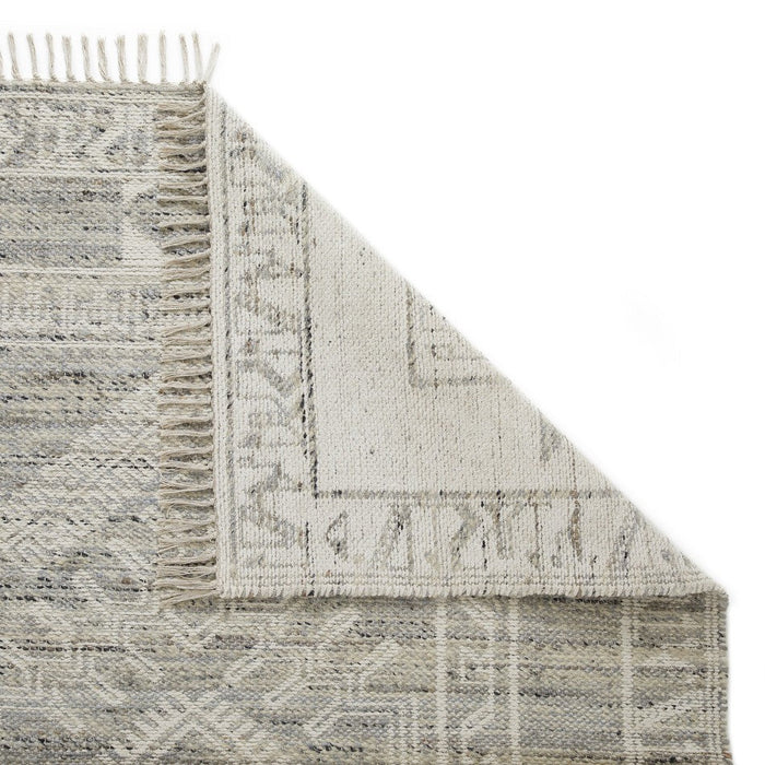 Serenity Traditional Distressed jute- en wolmix platpolig grijs/grijs vloerkleed