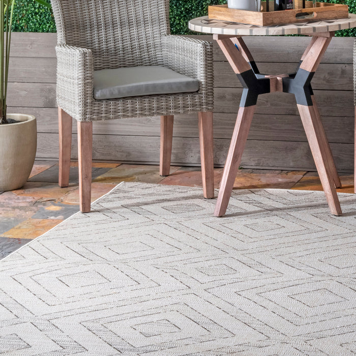 Shaded La Fiorentina Grey Indoor Outdoor Area Rug 40x60 cm