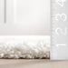 Shaggy Area Rug Off White Soft Plush Comfort 120x170 cm