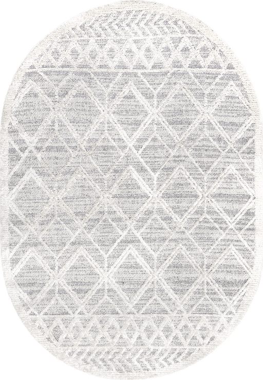 Shaggy Lattice Tassel Area Rug 152 Cm Light Grey