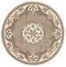 Shensi beige rond vloerkleed