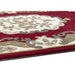 Shensi Traditional Floral Aubusson Medallion Border Oriental Chinese Style Hand-Carved Hi-Low Textured Wool Wine Runner