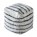 Sherwood Striped Cotton Pouf Minimalist Homes