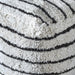 Sherwood Striped Cotton Pouf Minimalist Homes