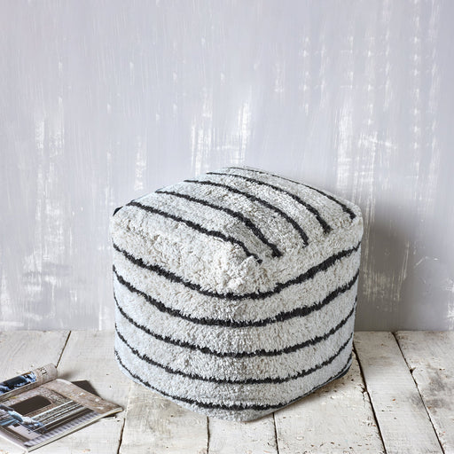 Pouf in cotone a righe Sherwood per Homeminimalista s