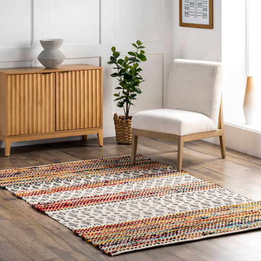 Siena Cotton Colorful Area Rug for Bohemian Home Decor