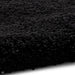 Sierra 9000 Plush Soft High-Density Stain-Resistant Plain Textured Polypropylene Shaggy Black Rug