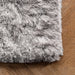 Silky Shag Area Rug 120 cm Silver Color