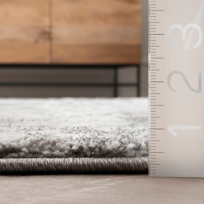 Silver Abstract Area Rug for High Traffic Spaces