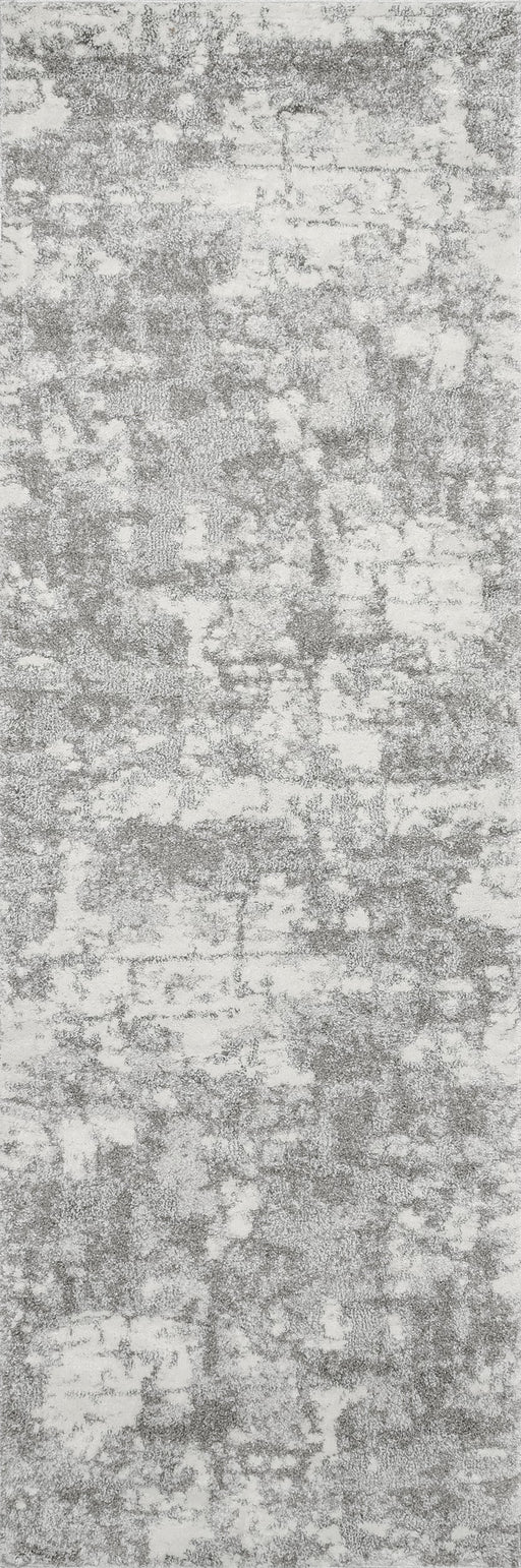 Silver Abstract Area Rug for High Traffic Spaces