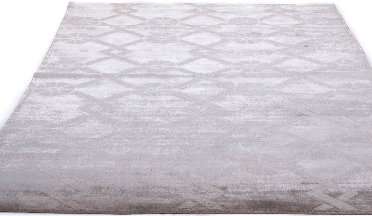 Silver Diamonds Rug