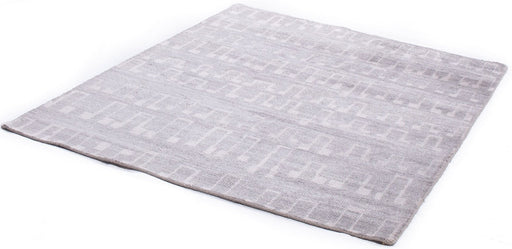 Silver Knotted Rug
