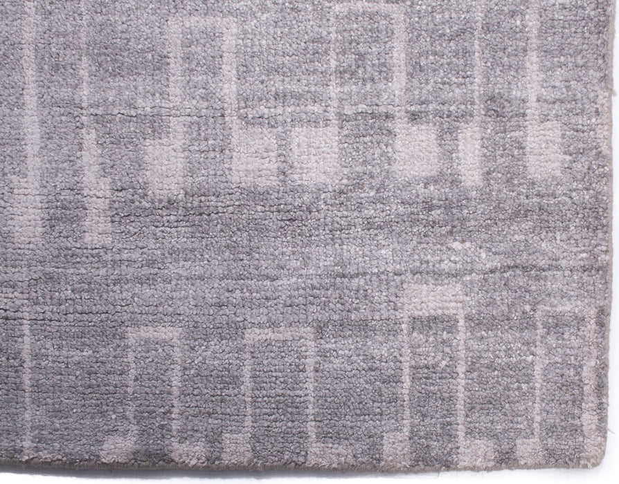 Silver Knotted Rug