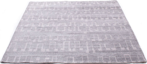 Silver Knotted Rug