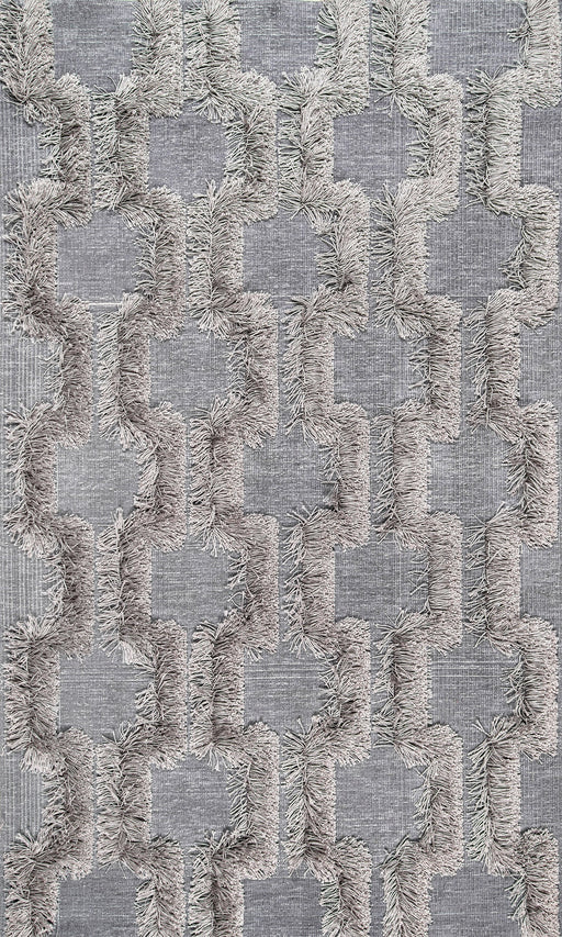 Silver Shag Area Rug for Cozy Home Decoration