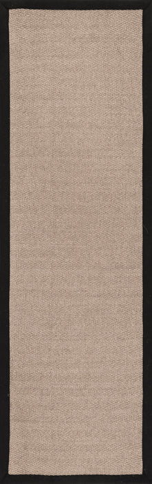 Sisal Area Rug Black 120x180 cm Durable Natural Fibers