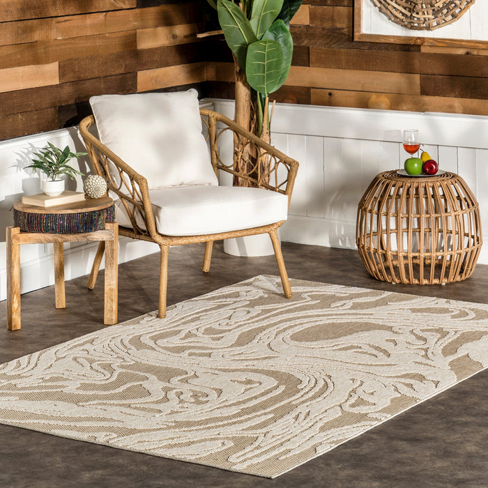 Sisal Area Rug for Indoor and Outdoor Spaces in Beige