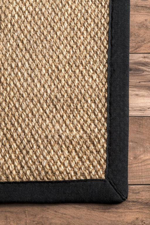 Sisal Area Rug in Black for Stylish Home Decor