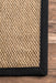 Sisal Area Rug in Black for Stylish Home Decor