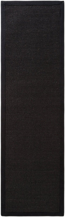 Sisal Black/Black Runner Rug