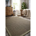 Sisal Border Plain Hand-Woven Textured Natural Fibre Flatweave Sage Green/Sage Border Rug