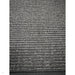 Sisal Cotton Border Plain Natural Fibre Ribbed Textured Flatweave Black/Grey Rug