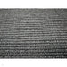 Sisal Cotton Border Plain Natural Fibre Ribbed Textured Flatweave Black/Grey Rug