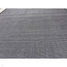 Sisal Cotton Border Plain Natural Fibre Ribbed Textured Flatweave Black/Grey Rug