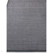 Sisal Cotton Border Plain Natural Fibre Ribbed Textured Flatweave Black/Grey Rug