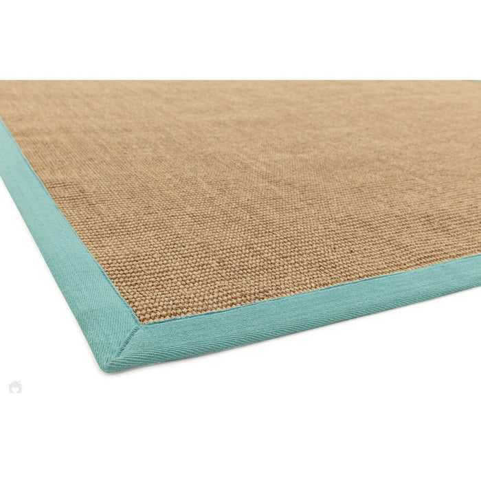 Border de algodón de sisal lino con textura de fibra natural de fibra natural lino/alfombra aqua