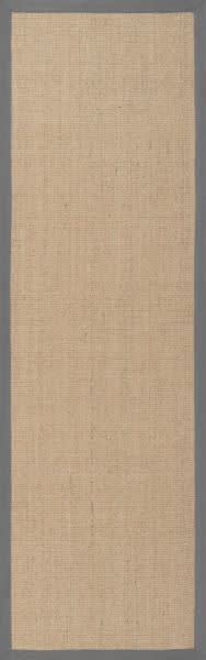 Tappeto in sisal a spina di pesce grigio chiaro 120x180 cm