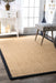 Sisal Herringbone Area Rug in Black 200x300 cm