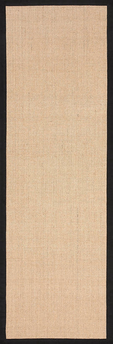 Sisal Herringbone Area Rug in Black 50x76 cm