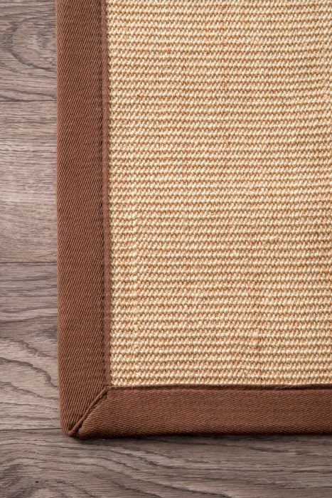 Sisal Herringbone Rug 140x200 cm Brown