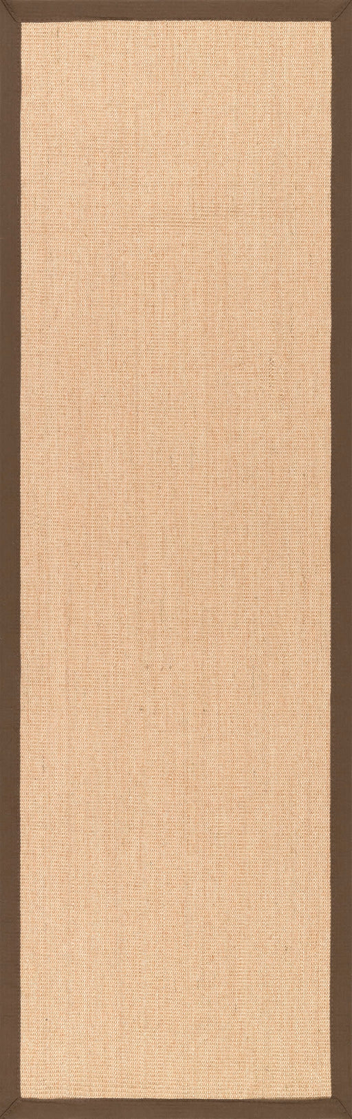 Sisal Herringbone Rug 140x200 cm Brown