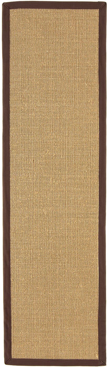 Sisal Linen Chocolate Runner Rug